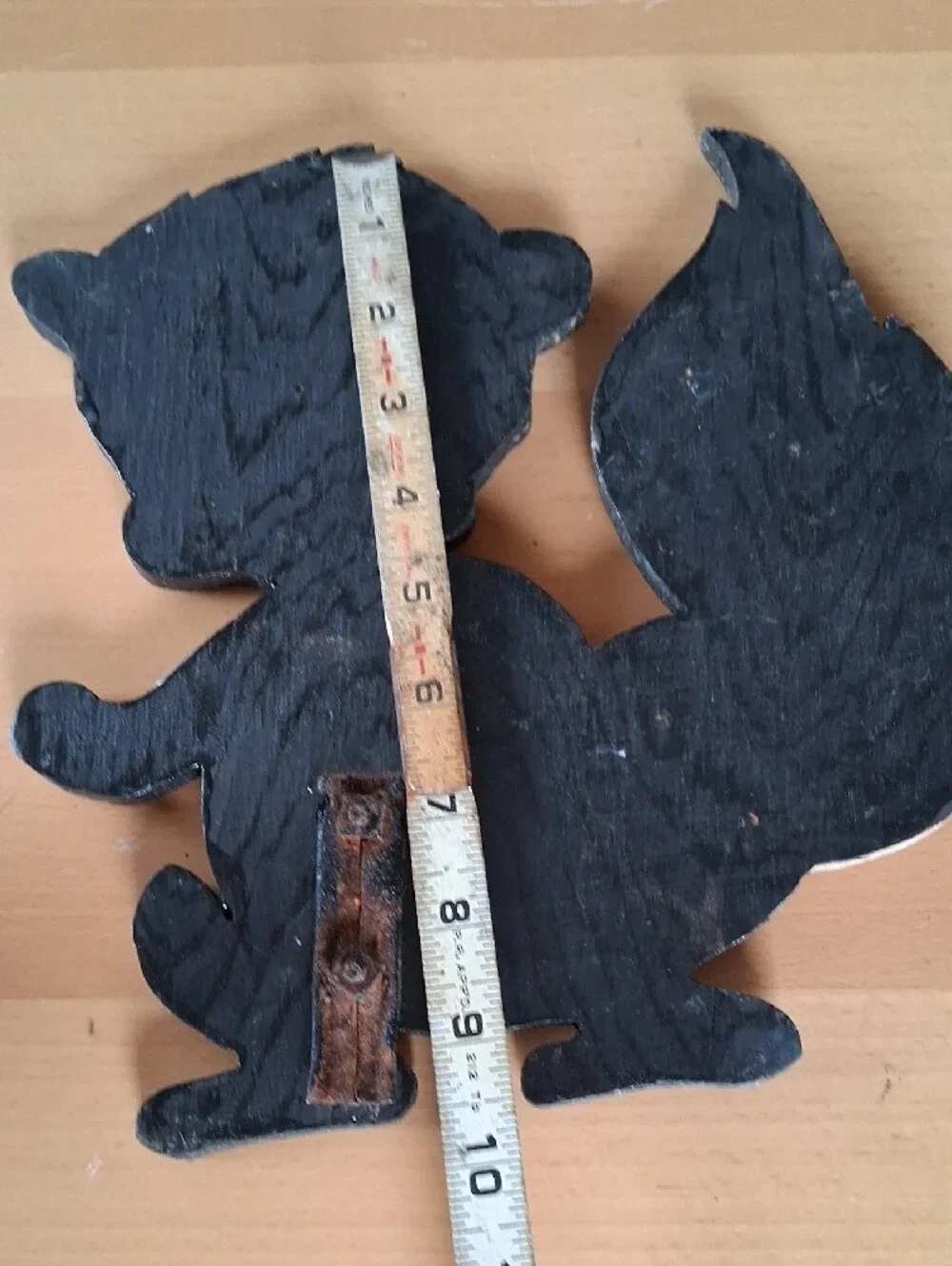 Hand-Painted Black & White Wooden Animal Décor Set